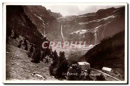 Ansichtskarte AK Gavrnie Le Cirque et l'hotel du Cirque