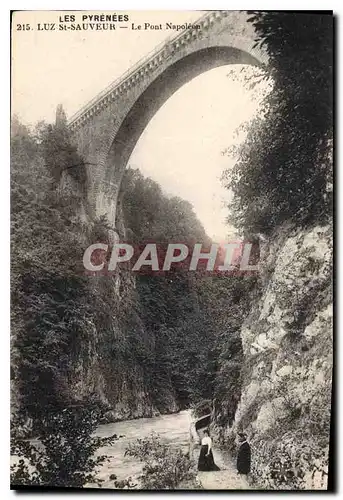 Cartes postales Les Pyrenees Luz St Sauveur Le Pont Napoleon