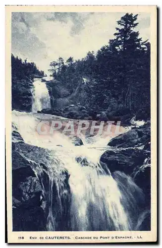 Cartes postales Env de Cauterets Cascade du Pont d'Espagne