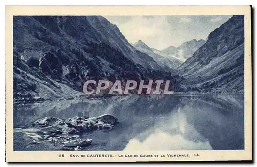 Ansichtskarte AK Env de Cauterets Le Lac de Gaube et le Vignemale