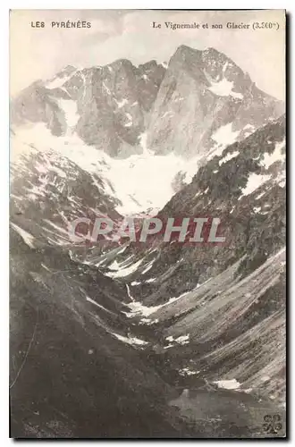 Cartes postales Les Pyrenees Le Vignemale et son Glacier