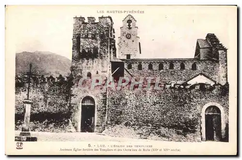 Cartes postales Les Hautes Pyrenees Luz L'Eglise des Templiers