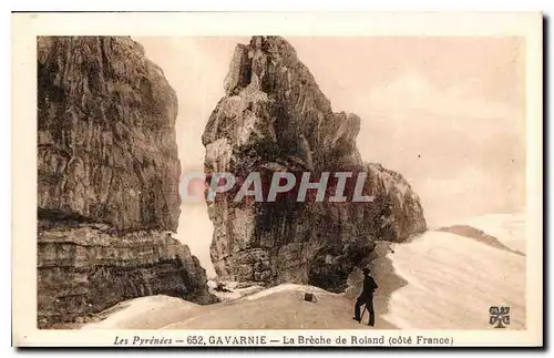 Ansichtskarte AK Les Pyrenees Gavarnie La Breche de Roland core France