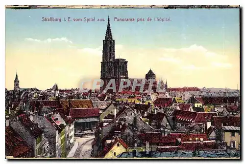 Cartes postales Strasbourg Panorama pris de l'hopital