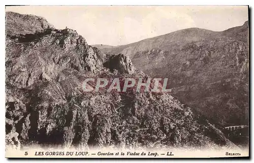 Ansichtskarte AK Les Gorges du Loup Gourdon et la Viaduc du Loup