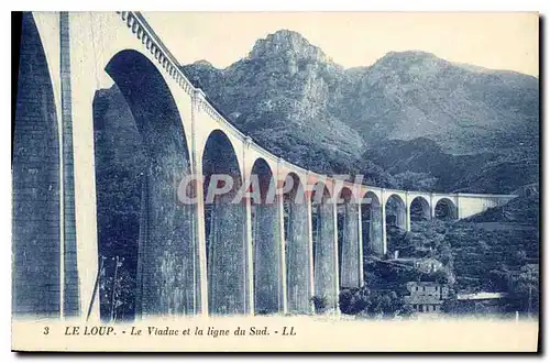 Cartes postales Le Loup Le Viaduc et la ligne du Sud