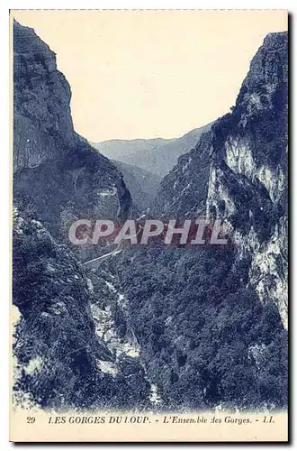 Cartes postales Les Gorges du Loup L'Ensemble des Gorges