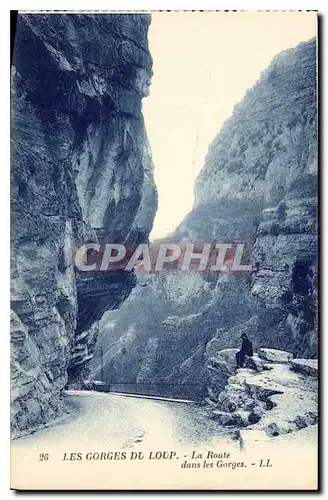 Cartes postales Les Gorges du Loup La Route dans les Gorges