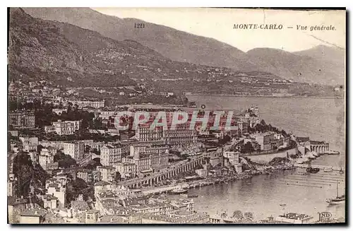 Cartes postales Monte Carlo Vue generale