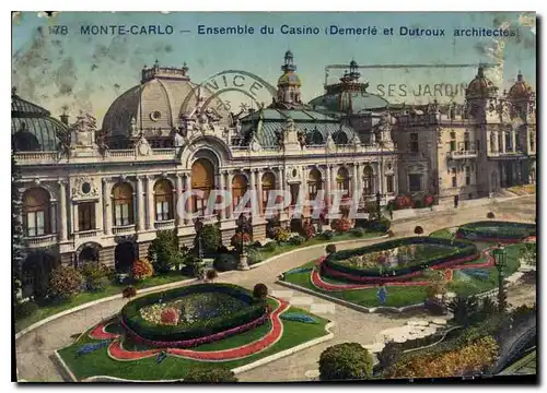 Cartes postales Monte Carlo Ensemble du Casino Demerle et Dutroux architectes