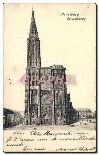Cartes postales Strasbourg Munster Cathedrale