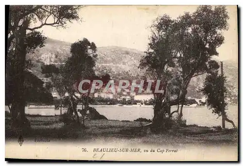 Cartes postales Beaulieu sur Mer vu du Cap Ferrat