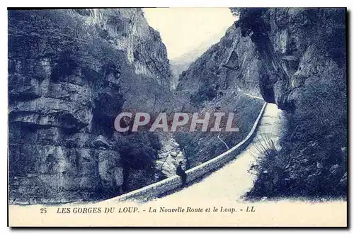 Cartes postales Les Gorges du Loup La Nouvelle Route et le Loup