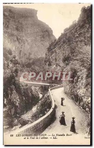 Ansichtskarte AK Les Gorges du Loup La Nouvelle Route et le Pont de l'Abime