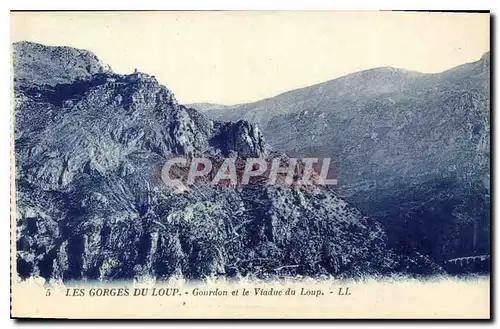 Ansichtskarte AK Les Gorges du Loup Gourdon et le Viaduc du Loup