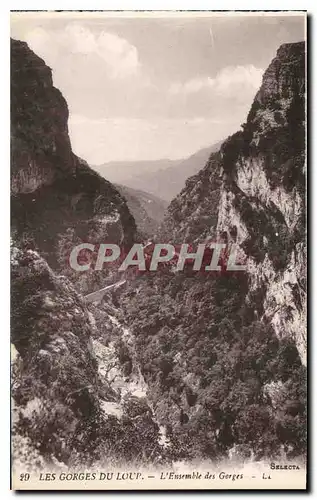 Ansichtskarte AK Les Gorges du Loup L'Ensemble des Gorges