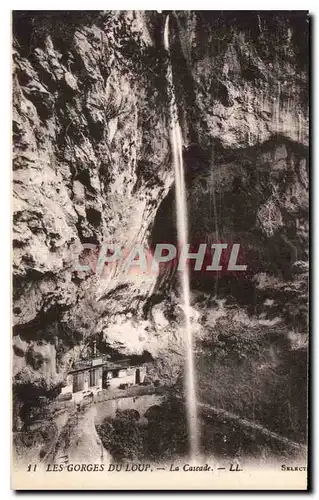 Cartes postales Les Gorges du Loup La Cascade