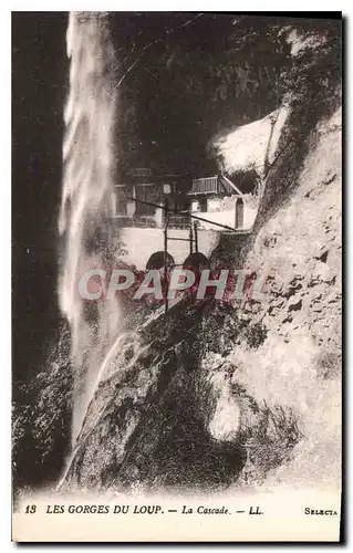 Ansichtskarte AK Les Gorges du Loup La Cascade