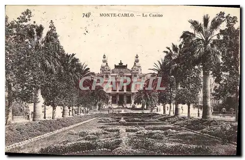 Cartes postales Monte Carlo Le Casino