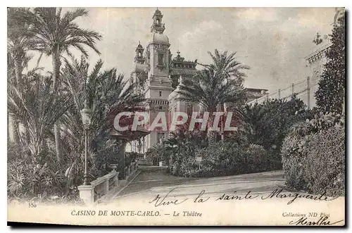 Cartes postales Casino de Monte Carlo Le Theatre