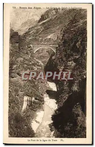 Cartes postales Route des Alpes les Gorges de Daluis a Guillaumes