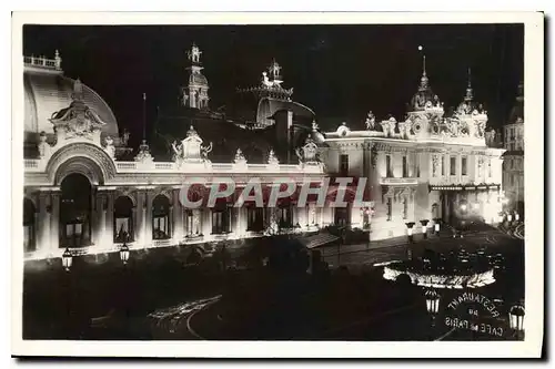 Cartes postales Monte Carlo le Casino Illumine