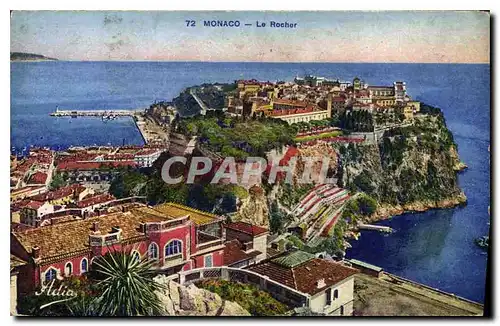 Cartes postales Monaco le Rocher