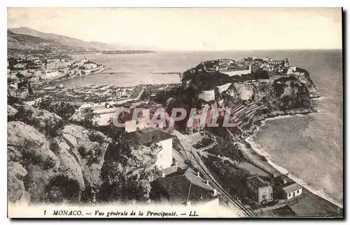 Cartes postales Monaco vue generale de la Principaute