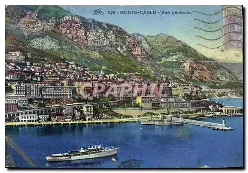 Cartes postales Monte Carlo vue generale