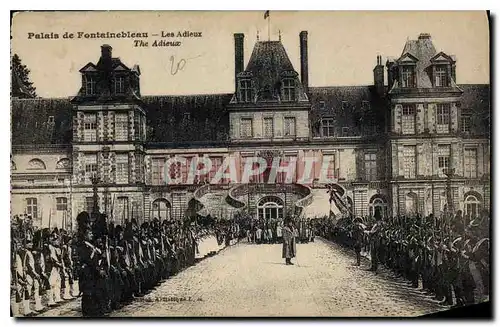 Ansichtskarte AK Palais de Fontainebleau les Adieux Napoleon 1er