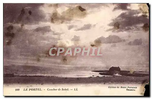 Cartes postales Le Portel Coucher de Soleil