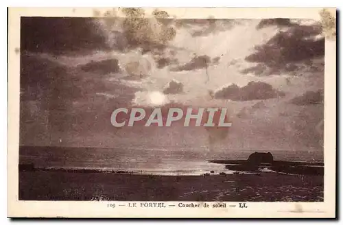 Cartes postales Le Portel Coucher de Soleil