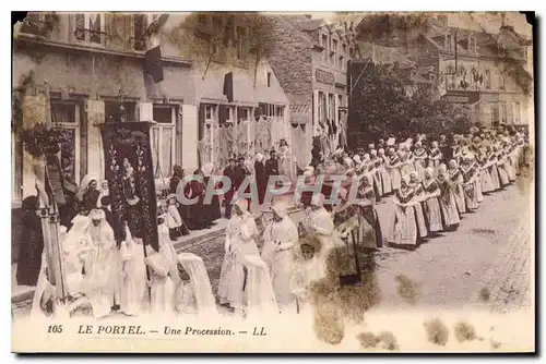 Cartes postales Le Portel une Procession