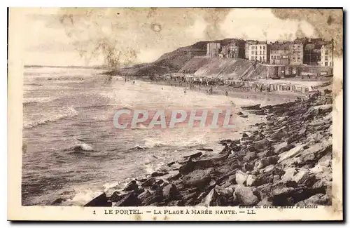 Cartes postales Le Portel la Plage a Maree Haute