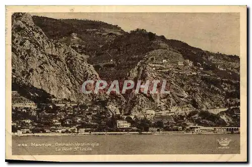 Cartes postales Menton Grimaldi Ventimiglia le Port St Louis