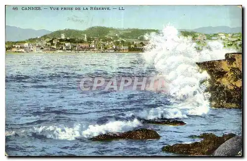 Cartes postales Cannes vue prise de la Reserve