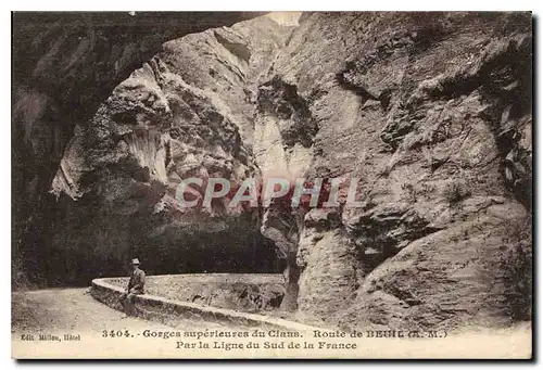 Ansichtskarte AK Gorges superieures du Cians route de Beuil A M Par la Ligne du Sud de la France