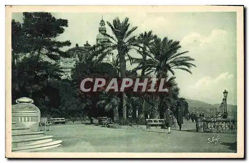 Cartes postales Monte Carlo Terrasses fleuries devant le casino