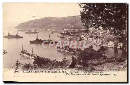 Cartes postales Villefranche sur Mer A M la Rade et l'Escadre Francaise