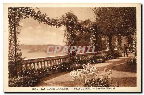 Cartes postales La Cote d'Azur Beaulieu Jardin Fleuri