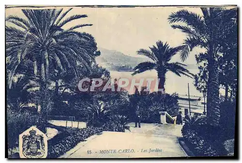 Cartes postales Monte Carlo les Jardins