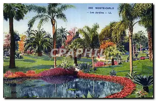 Cartes postales Monte Carlo les Jardins