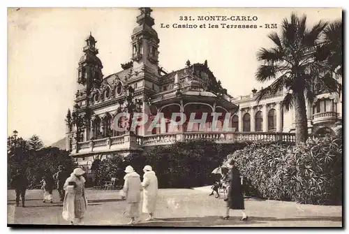 Cartes postales Monte Carlo le Casino et les Terrasses