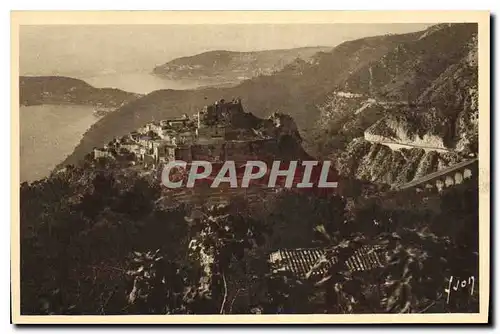 Cartes postales Cote d'Azur Eze Alpes Maritimes le Village au Soleil Levant