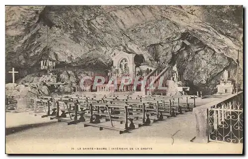 Ansichtskarte AK Saint Baume Interieur de la Grotte