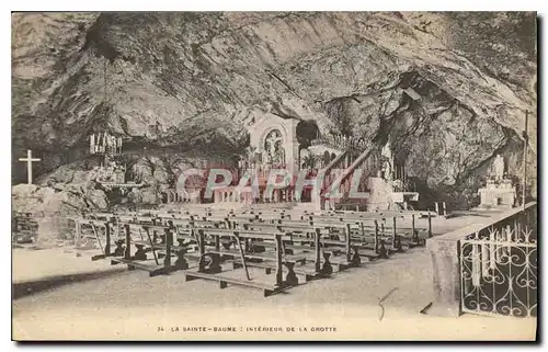 Cartes postales Saint Baume Interieur de la Grotte