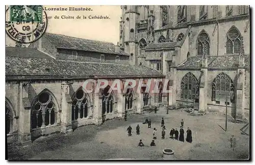 Ansichtskarte AK Lorraine Illustree Cour du Cloitre de la Cathedrale Toul