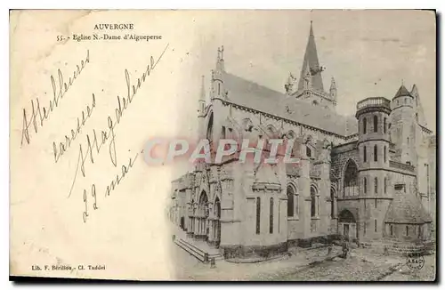 Ansichtskarte AK Auvergne Eglise N Dame d'Aigueperse