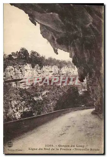 Ansichtskarte AK Gorges du Loup Ligne du Sud de la France Nouvelle Route