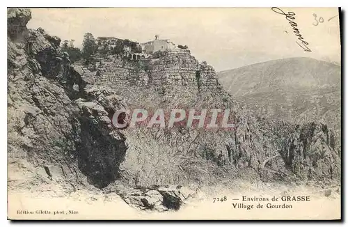 Ansichtskarte AK Environs de Grasse Village de Gourdon